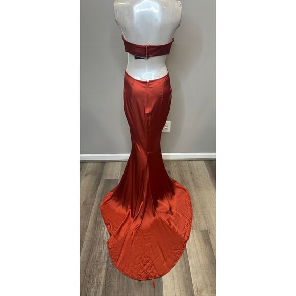 Michael Costello Alina Gown in Copper Size Small $298 - Picture 9 of 11